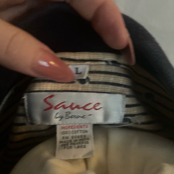 Vintage boho long sleeve collared shirt oversized fit - Picture 8 of 12